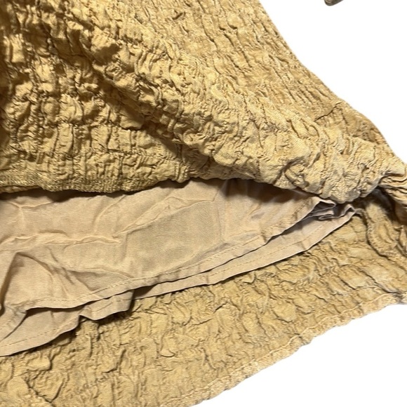 Gigio USA NWT Mini Mustard Color Dress Long Sleeves Square Neck Stretchy Small - Picture 8 of 10